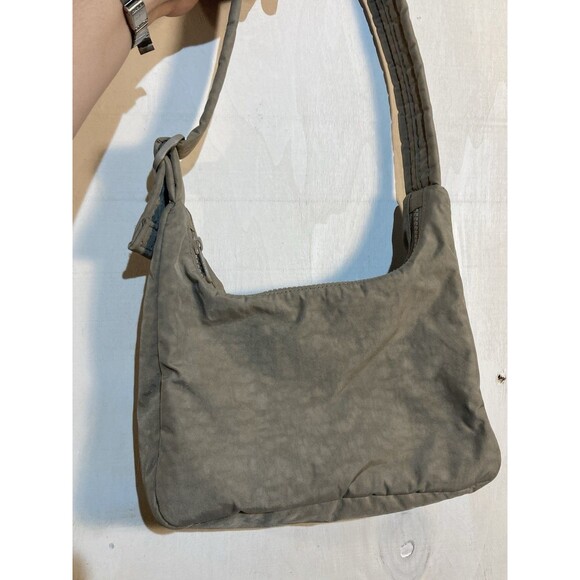 Baggu Cocoa Mini Nylon Shoulder Bag Brown Handbag Purse Lightweight Adjustable - Picture 4 of 7